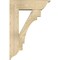 Ekena Millwork Merced Traditional Rough Sawn Bracket w/ Offset Brace, Douglas Fir, 8"W x 26"D x 38"H BKT0806X26X38MRC01RDF - alternate 4